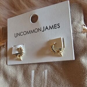 Uncommon James Gold Crescent Spike Earrings